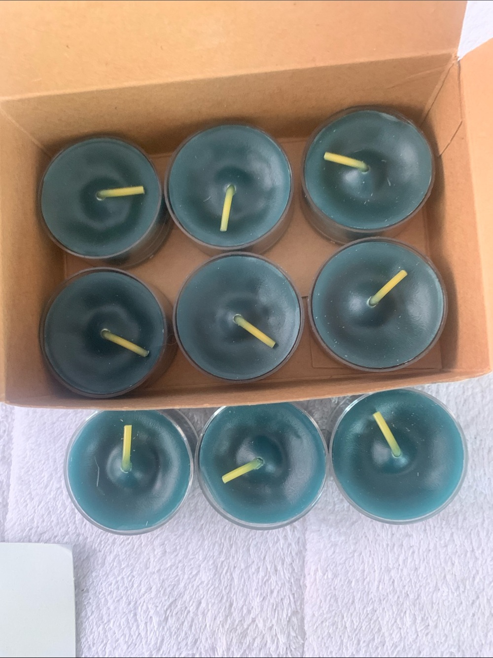 PartyLite Tea-lights partial box of 9 Balsam Pine - new! - Picture 6 of 7